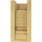 Ekena Millwork 5"W x 5"D x 10"H Wide Diane Rough Cedar Woodgrain TimberThane Corbel, Primed Tan CORUR05X05X10DIARCPR - alternate 4